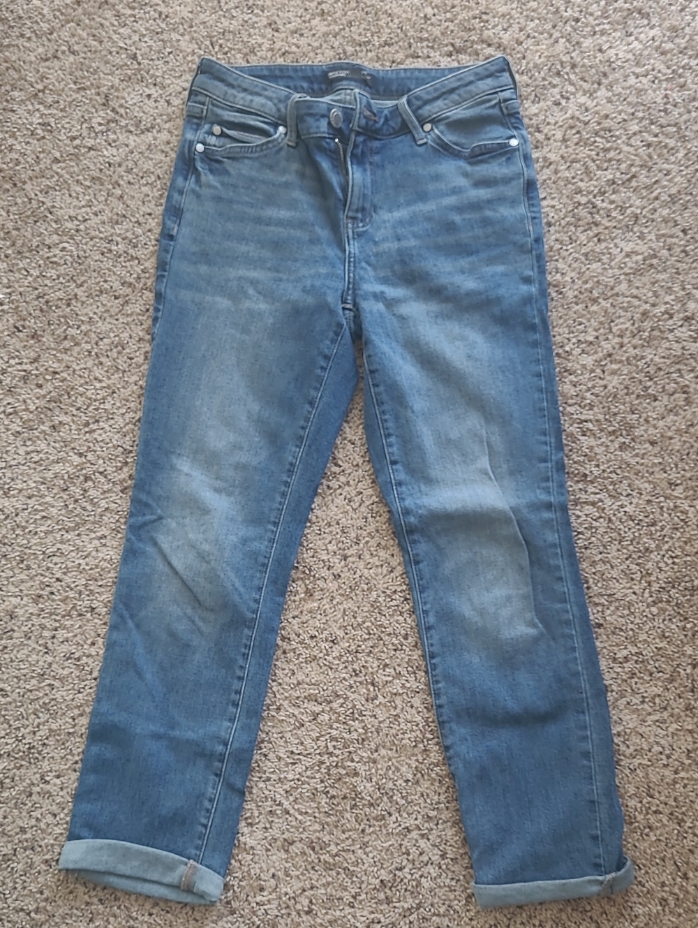 Simply Vera Vera Wang Women's Light Blue Boyfriend Jeans